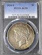 1934-S $1 AU50
