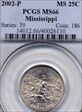2002-P 25C Mississippi MS66