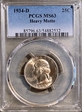 1934-D 25C Heavy Motto MS63