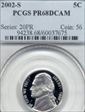 2002-S 5C PR68DCAM