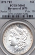1878 7TF $1 Reverse of 1879 MS63