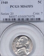 1940 5C MS65FS