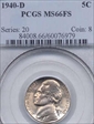 1940-D 5C MS66FS