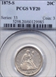 1875-S 20C VF20