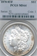 1878 8TF $1 MS64