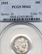 1915 10C MS62