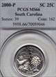 2000-P 25C South Carolina MS66