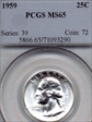 1959 25C MS65