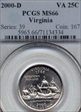 2000-D 25C Virginia MS66