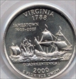 2000-D 25C Virginia MS66