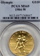 1984-W $10 Olympic MS69