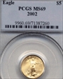 2002 $5 Gold Eagle MS69