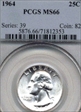 1964 25C MS66