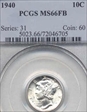 1940 10C MS66FB