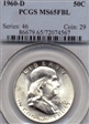 1960-D 50C MS65FBL
