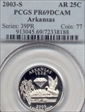 2003-S 25C Arkansas PR69DCAM