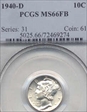 1940-D 10C MS66FB