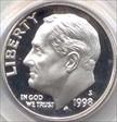 1998-S 10C Silver PR69DCAM