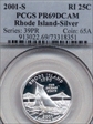 2001-S 25C Rhode Island Silver PR69DCAM