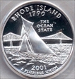 2001-S 25C Rhode Island Silver PR69DCAM