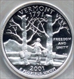 2001-S 25C Vermont Silver PR69DCAM