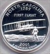 2001-S 25C North Carolina Silver PR69DCAM