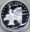 2001-S 25C New York Silver PR69DCAM