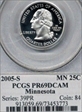 2005-S 25C Minnesota PR69DCAM