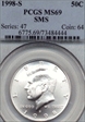 1998-S 50C SMS SP69