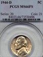 1944-D 5C MS66FS