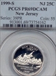 1999-S 25C New Jersey PR69DCAM