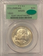 1893 50C Columbian MS65
