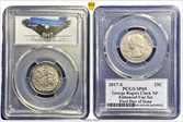 2017-S 25C George Rogers Clark NP Enhanced Unc Set FDI Washington DC SP69