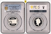1994 $1 10th Anniv. Dollar Ag Segmented Reeding PR70DCAM