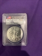 2014 $1 Silver Eagle First Strike Mercanti Signature MS70