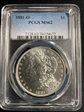 1881-O $1 MS62