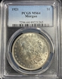 1921 $1 Morgan MS64