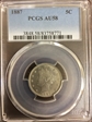 1887 5C AU58