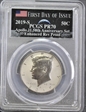 2019-S 50C Kennedy Enhanced Rev PR Set First Day of Issue - Half Dollar Set ER AMF PR70