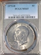 1972-D $1 MS65