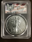 2019-(W) $1 Silver Eagle Struck at West Point First Strike MS69