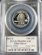 2002-S 25C Ohio Silver PR69DCAM