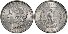 1887 $1 MS62