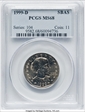 1999-D SBA$1 MS68