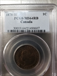 1876-H 1C MS64RB