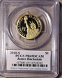 2010-S $1 James Buchanan with Signature PR69DCAM