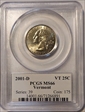 2001-D 25C Vermont MS66