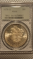 1878-S $1 MS64
