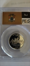 1999-S 25C New Jersey Silver PR69DCAM