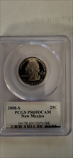 2008-S 25C New Mexico PR69DCAM
